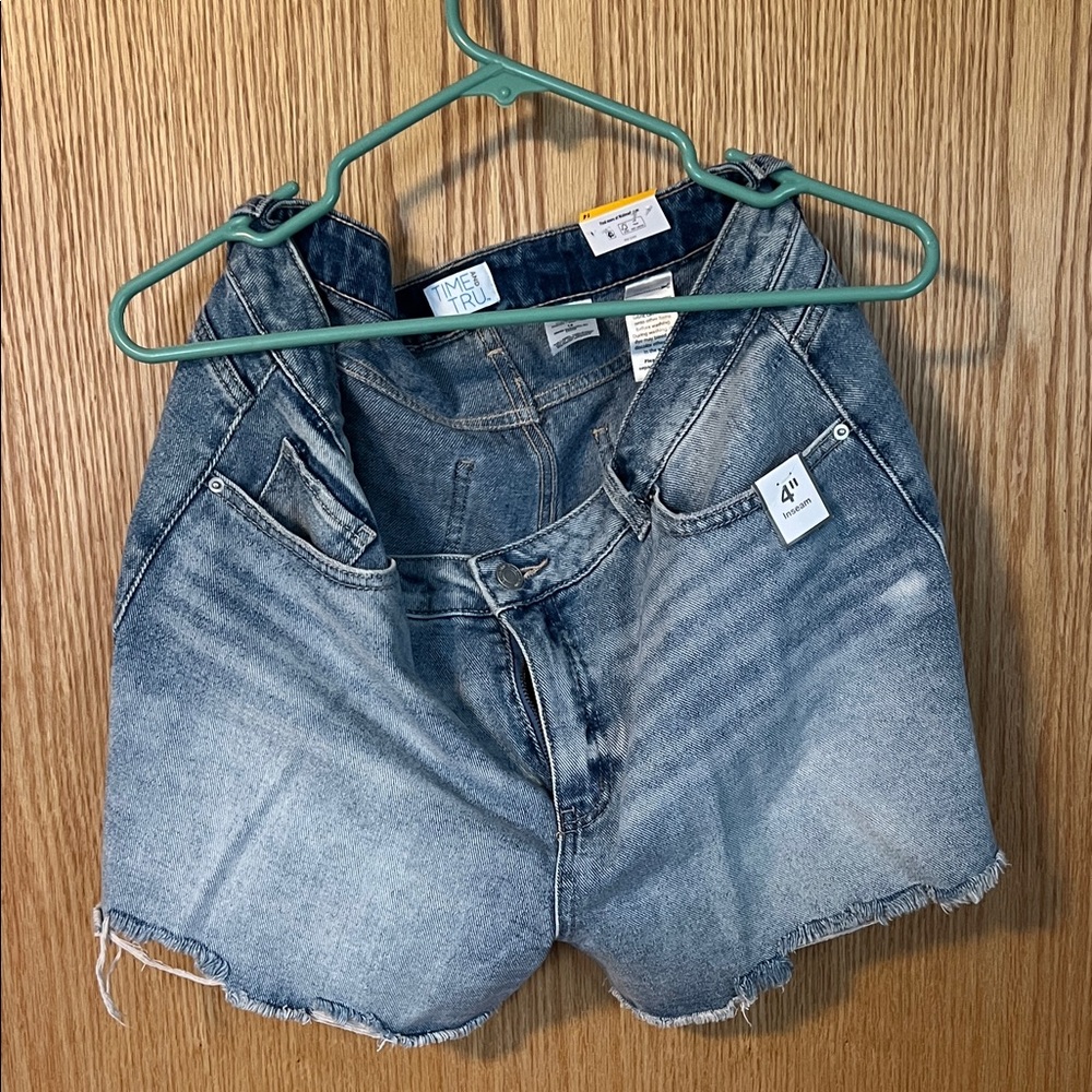 Time and Tru Light Blue Denim Shorts